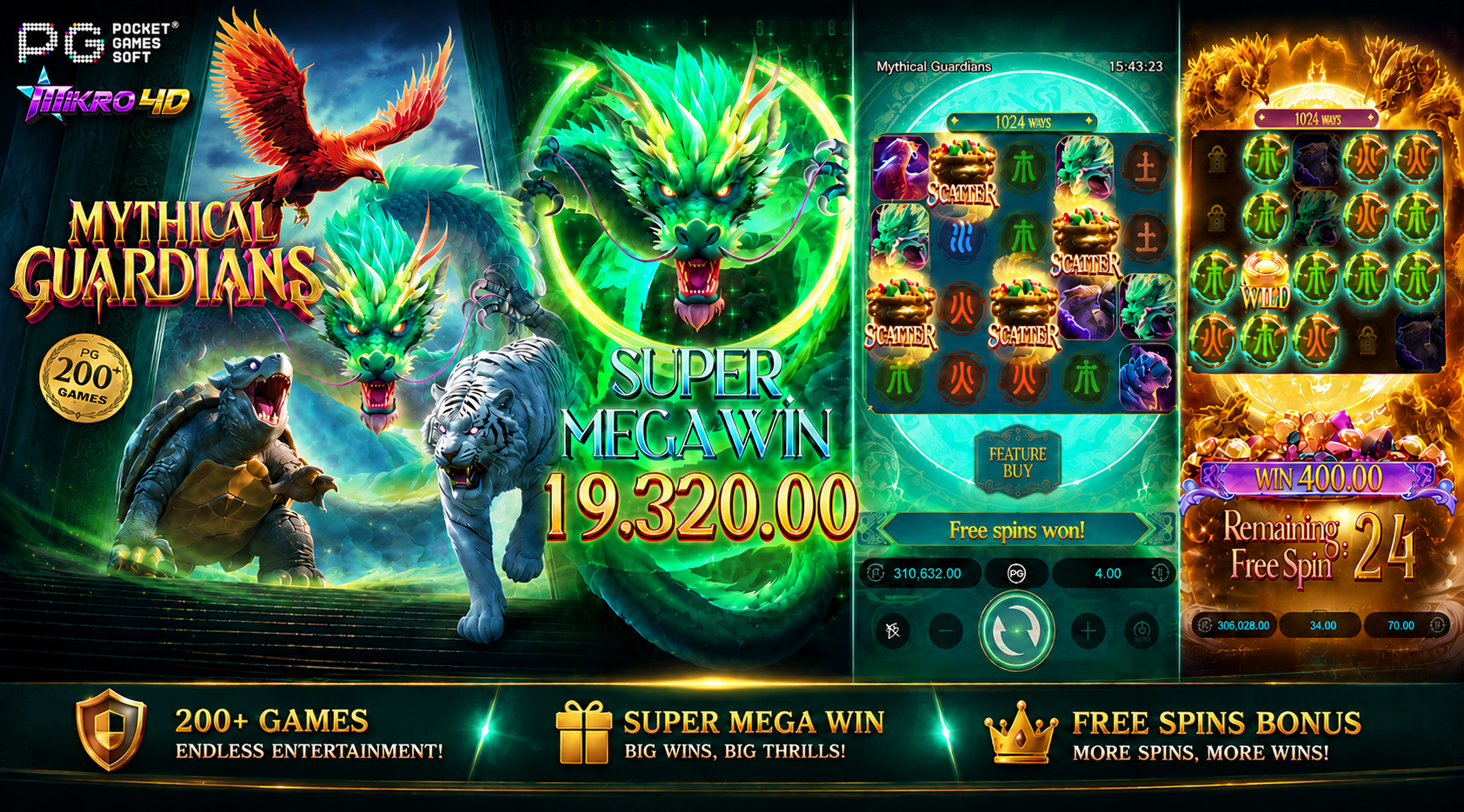 Slot Mythical Guardians: Spin Panas Wild Tak Terbendung