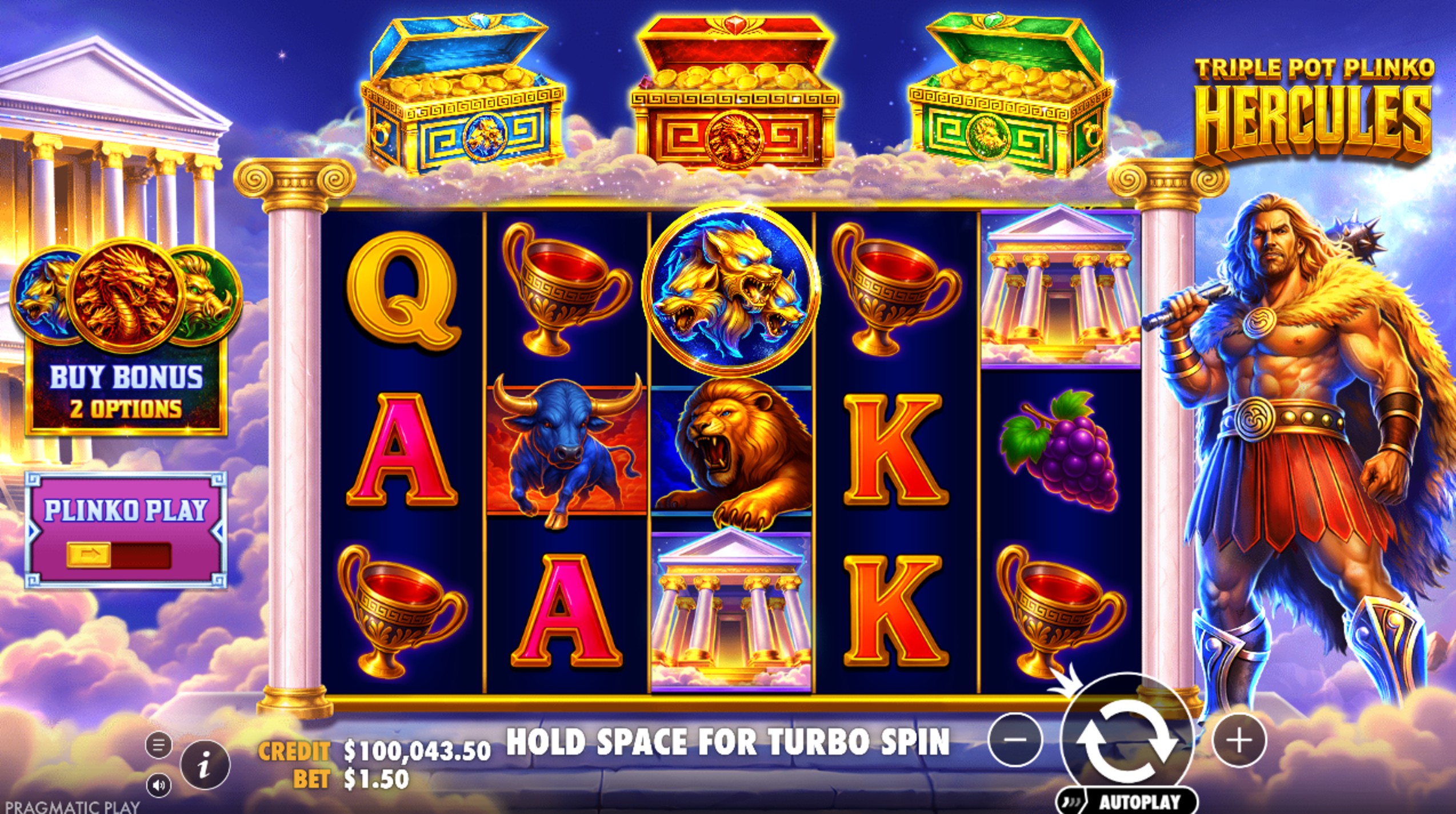 Slot Triple Pot Plinko – Hercules: Hujan Bola, Banjir Jackpot!