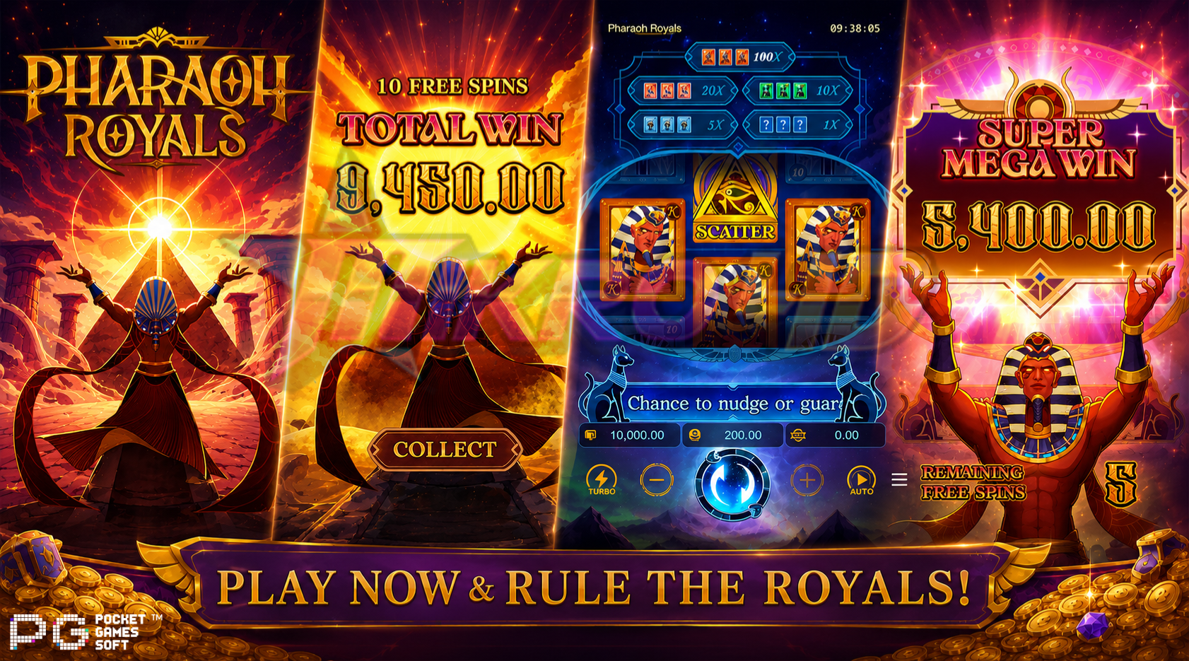 Slot Pharaoh Royals: Takhta Emas Pemburu Maxwin