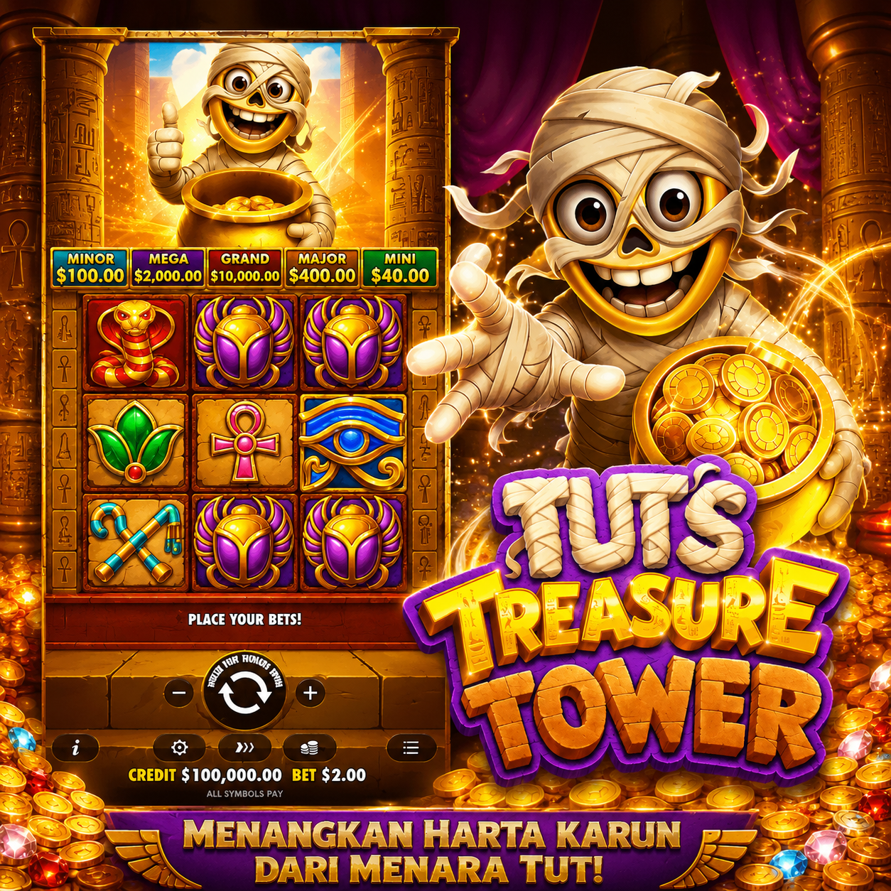 Tut’s Treasure Tower Pragmatic Play: Menjelajahi Menara Harta Karun Firaun yang Penuh Kejutan
