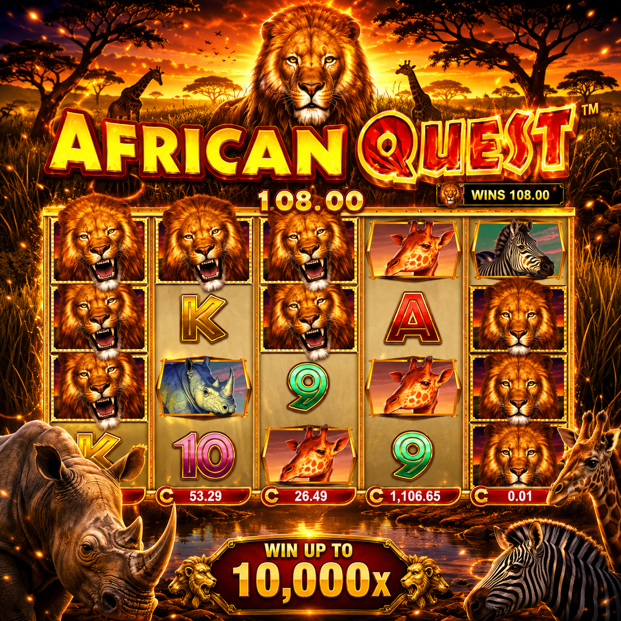 Slot Microgaming African Quest: Jejak Sang Raja Rimba Menuju Putaran Penuh Keberuntungan