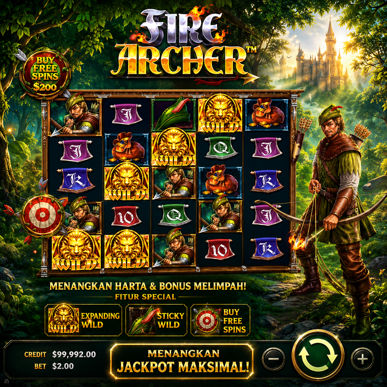 Fire Archer Pragmatic Play: Panah Api Membidik Kemenangan di Setiap Putaran
