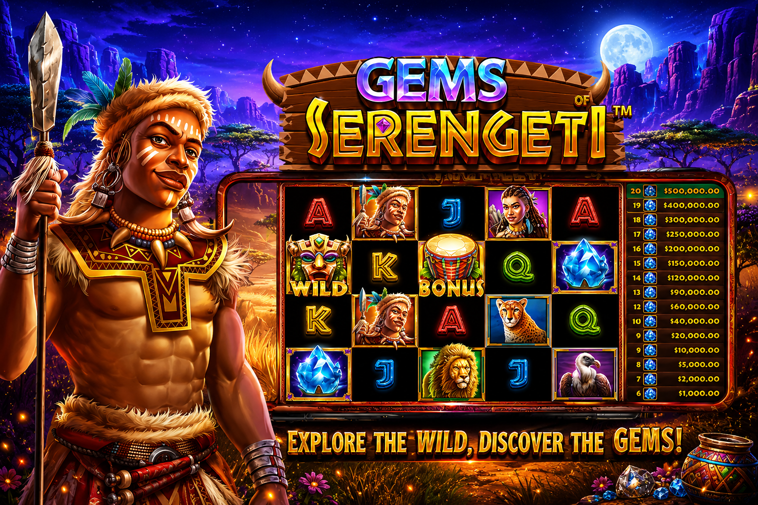 Slot Gems of Serengeti: Petualangan Liar di Savana dengan Pesona Permata yang Memikat